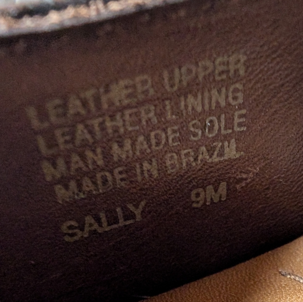 Women's Brown Peep-Toe Heels - Picture 2 of 9